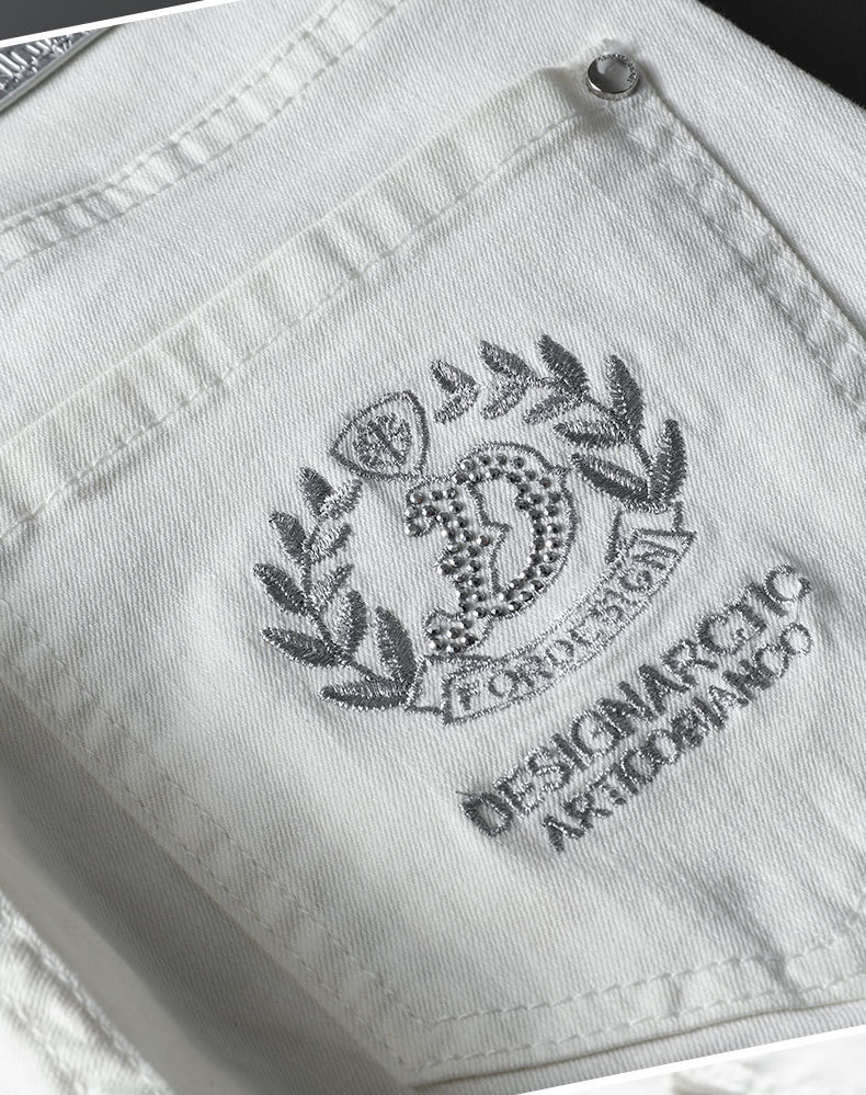 Men's High Quality Non fading and Non pilling Elastic Silk Cotton Jeans Men's Autumn Comfortable Slim Fit Small Feet_voghion.com