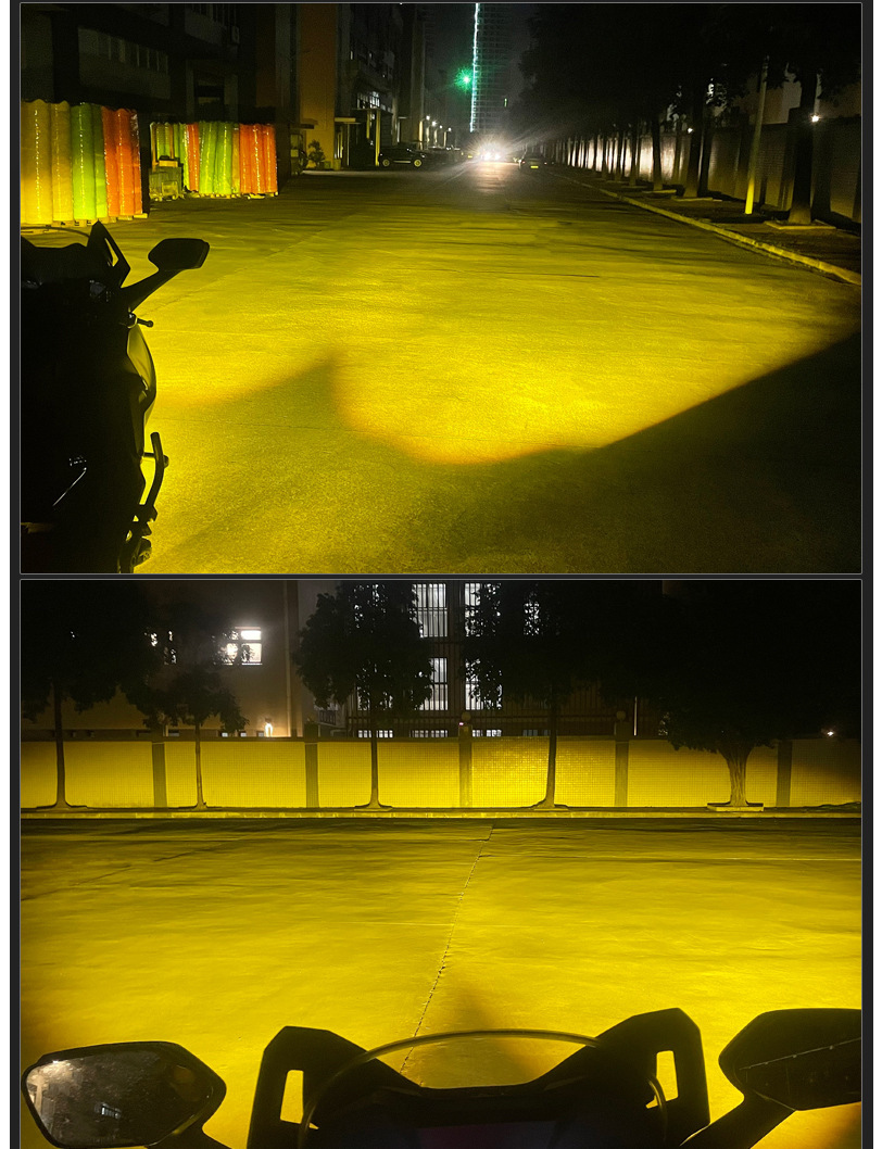 MT50 motorcycle LED laser spotlight, high-brightness electric vehicle bulb, matrix high-low beam headlight, strobe bulb