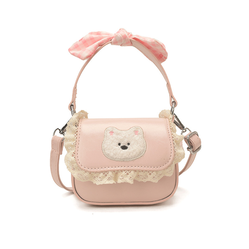 Dulce y lindo arco bolso de niña de encaje mini mochila 2026 nuevo bolso para niños
