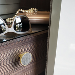 金色拉手銅拉絲簡約美式櫥櫃抽屜黃銅色輕奢衣櫃門把手酒櫃現代