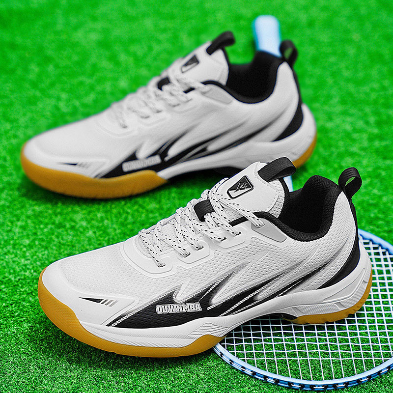 Nuevos zapatos de bádminton transfronterizos para parejas respirables y amortiguadores, tenis, voleibol, tenis de mesa, zapatos de entrenamiento deportivo image 1