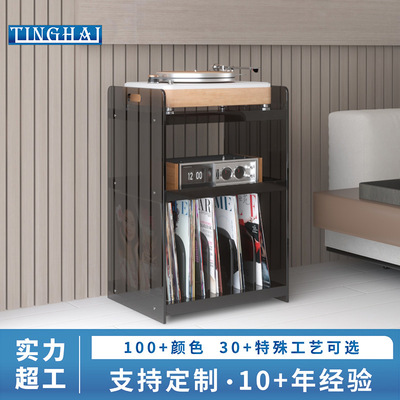 庭海亚克力黑胶唱片展示架CD架客厅卧室书房专辑书本杂志置物边几|ms