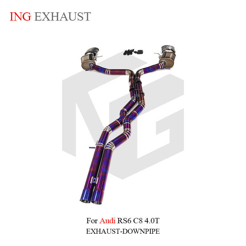 Suitable for Audi RS6 RS7 C7 C8 4.0T titanium alloy exhaust system high-performance mid and tail section