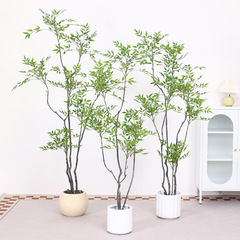 仿真植物假綠植盆栽室內客廳大型落地裝飾假樹擺件盆栽仿真南天竹