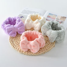 洗脸发带加宽加厚束女士网红化妆箍大蝴蝶结头饰学包邮独立站跨境