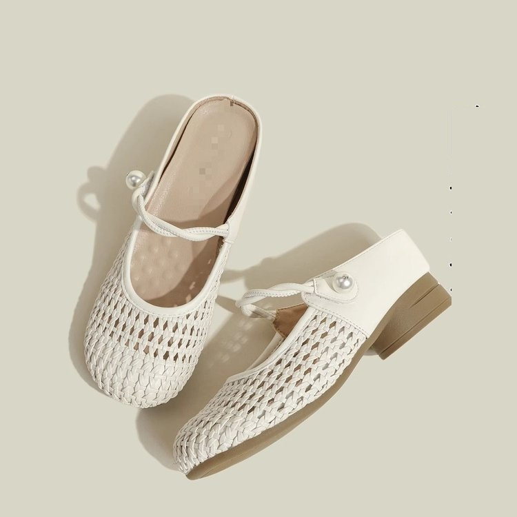 Aumentar la altura de las zapatillas de la cabeza de las mujeres 2026 nuevo hombre pequeño hueco tejido zapatillas frías zapatillas de las mujeres