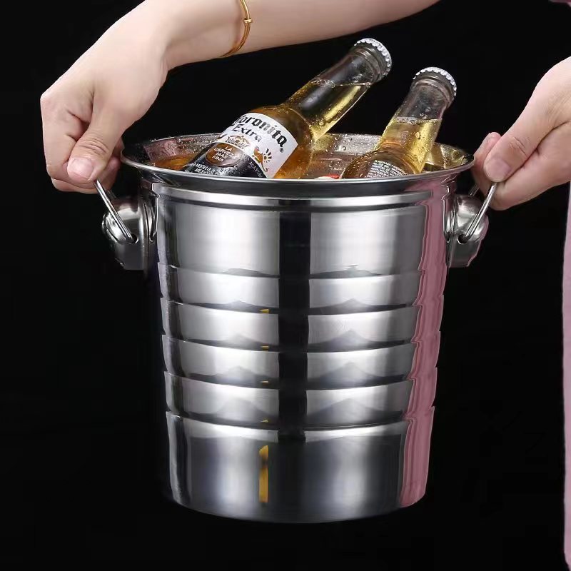 不锈钢虎头冰桶 KTV酒吧冰桶香槟桶商用专用啤酒红酒装冰块的桶用详情8