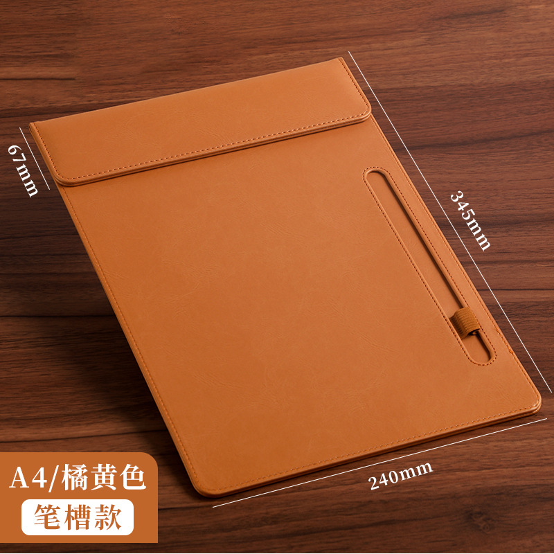 A4 오렌지 컨퍼런스 클립-(업그레이드된 펜 클립 모델)