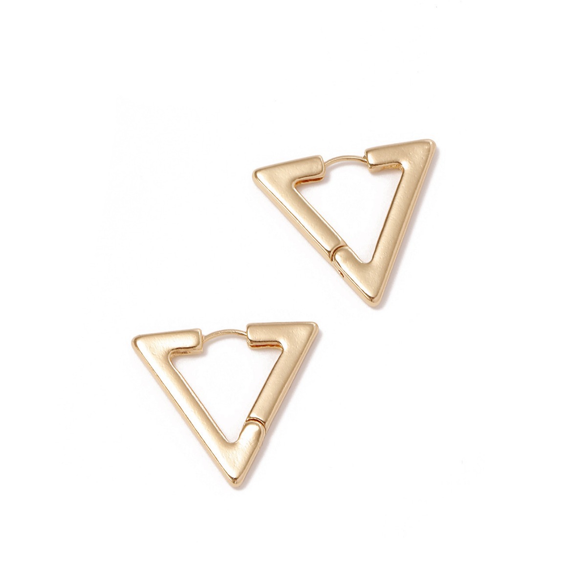 Joyas transfronterizas triangulares de geometría de aleación lisa nicho de pernos personales joyas de pernos