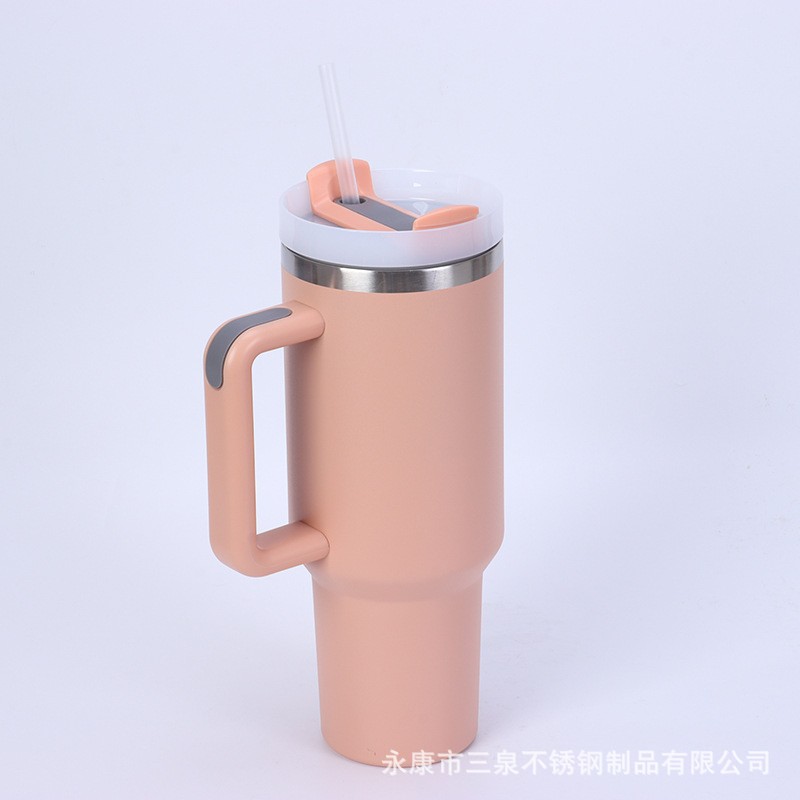 Amazon nuevo 40oz mango helado ventosa 304 taza de coche aislamiento cerveza fría cola taza de agua del coche