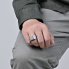 Brand accessory, glossy ring stainless steel, Amazon, simple and elegant design