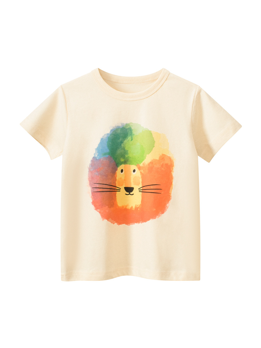 27kids ropa para niños transfronterizos ropa para bebés camiseta de manga corta de dibujos animados para niños ropa para bebés fuente de transmisión en vivo de Douyin