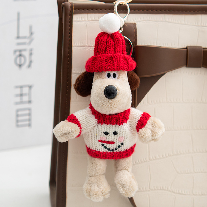 Рождественский кулон в виде снеговика мастер-собака