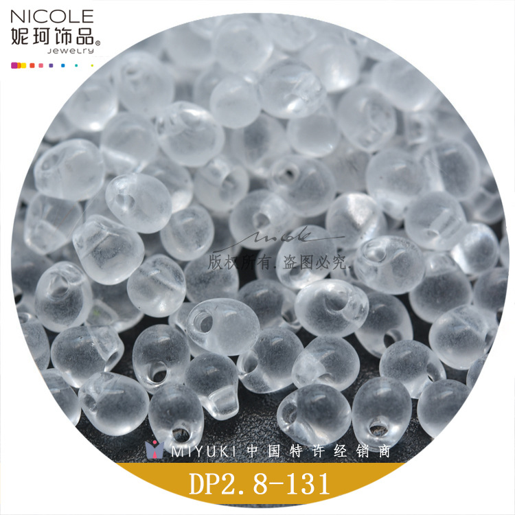 Japón MIYUKI yuxing DP2.8MM gota de agua granos del arroz transparente serie 10gDIY accesorios la joyería pulsera accesorios
