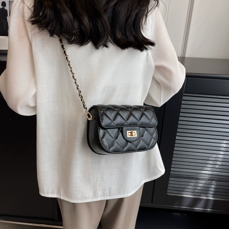 Маленькая сумка через плечо, модная цепь, одно плечо, стиль Chanel, коллекция 2023, высокой класса