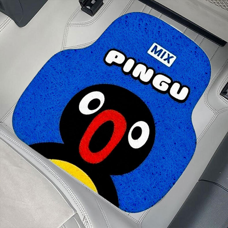 Cute cartoon simple versatile silk loop carpet, non-slip, anti-stain, dirt-resistant, durable, easy to maintain, can be cut to size, suitable for car interior mats
