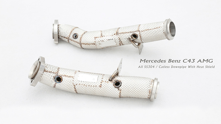 Applicable to Mercedes-Benz C260L A45S 1.5T 2.0T National Six Modified res Exhaust Head Middle and Tail Valve Sound