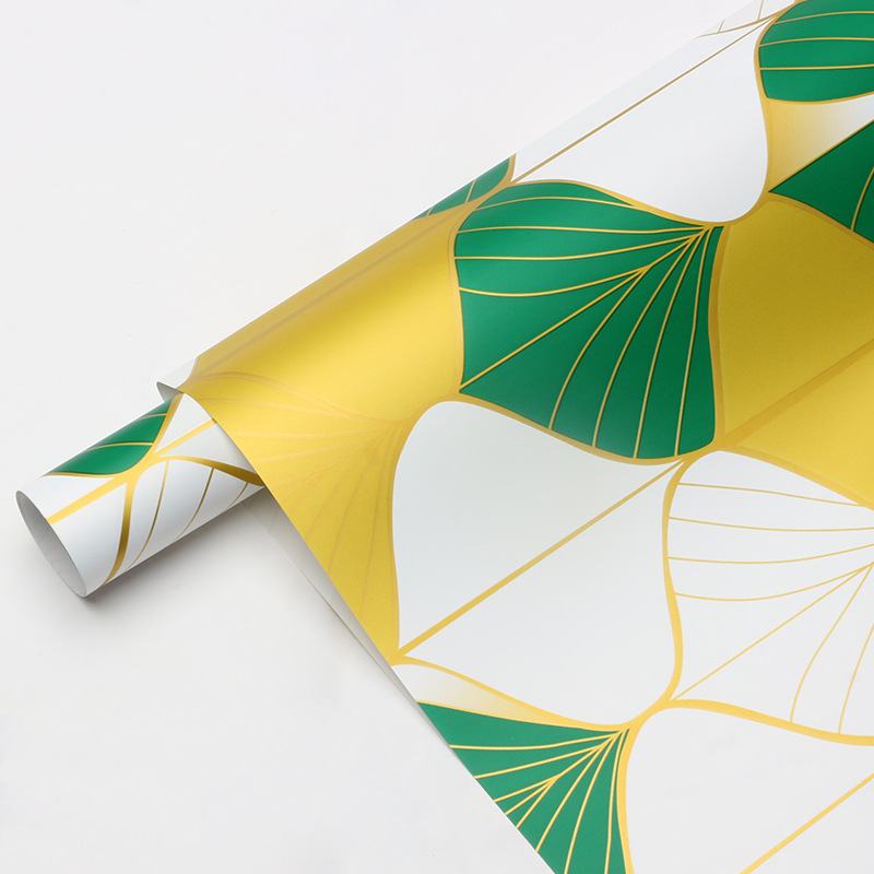 Huaxi Clio papel de arco de oro ventilador de flores papel de embalaje impermeable DIY regalo ramo de flores papel de embalaje de flores