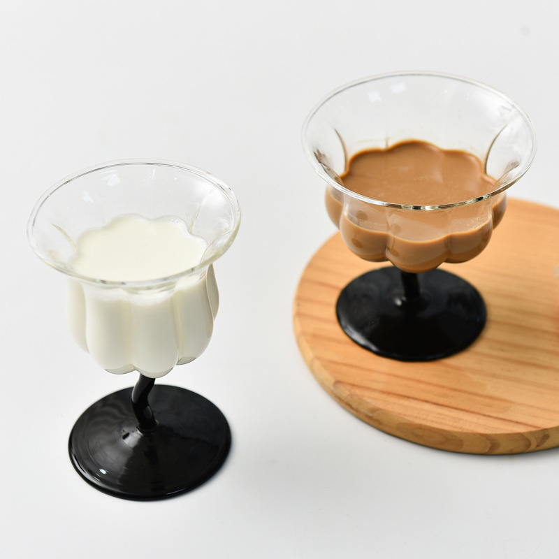 Linglan Copa vintage copa de vino tinto cóctel taza postre francés Internet celebridad bebida fábrica al por mayor