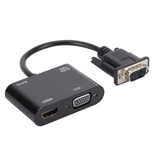 VGA�DHDMI+VGA�D�Q�� һ�M��������ͬ���@ʾ vga to hdmi�D�Ӿ�