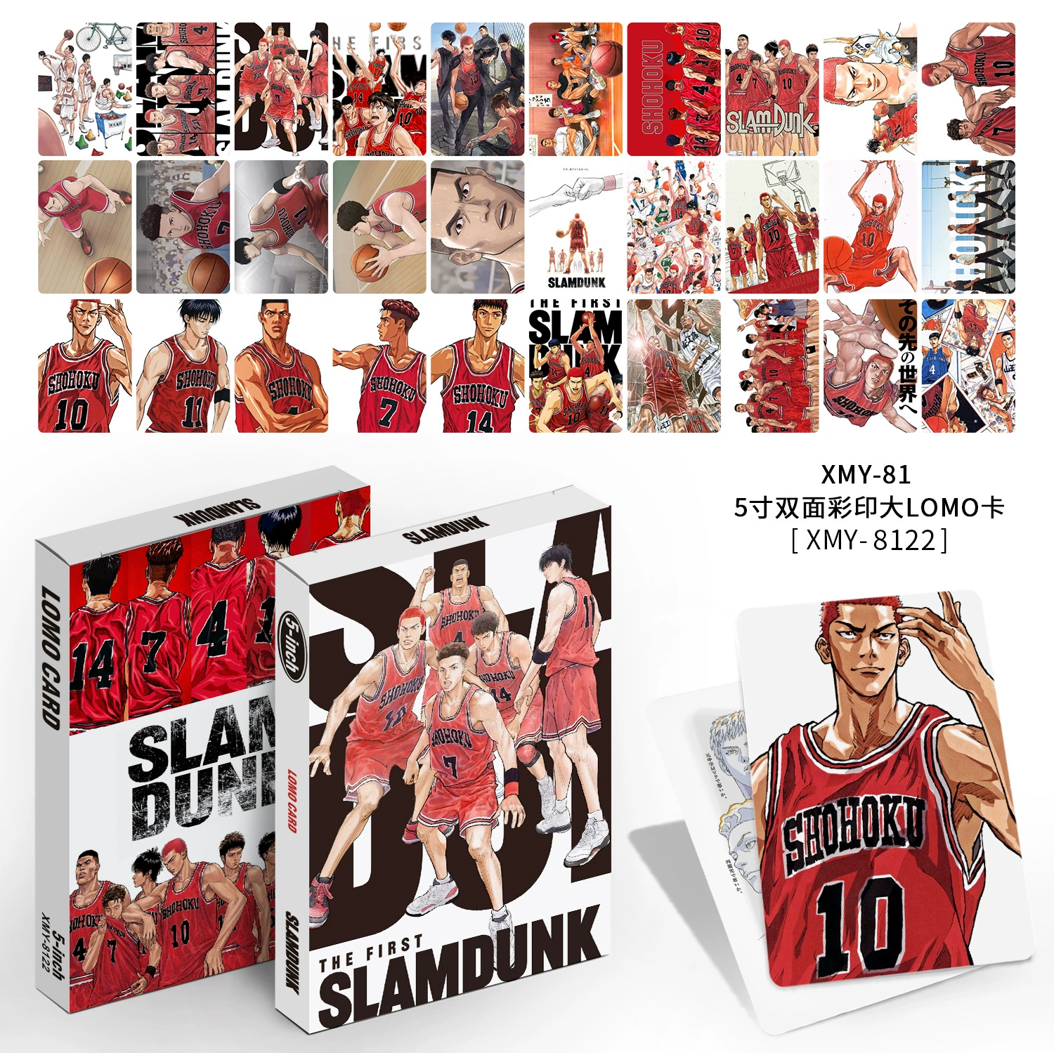 Total Chain Five - дюймовая Lomo карта Blind Twice BL розовые чернила Slam Dunk Star Anime 3R двусторонняя Lomo карта 30
