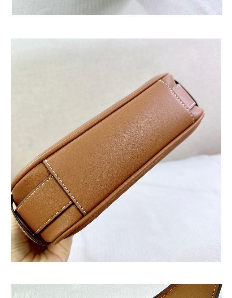 Pomlad in poletje 2024 Nova usnjena torba za cmoke Triumphal Arch Romy pod pazduho, ročna torba za čez ramo, majhna torba za čez ramo_voghion.com