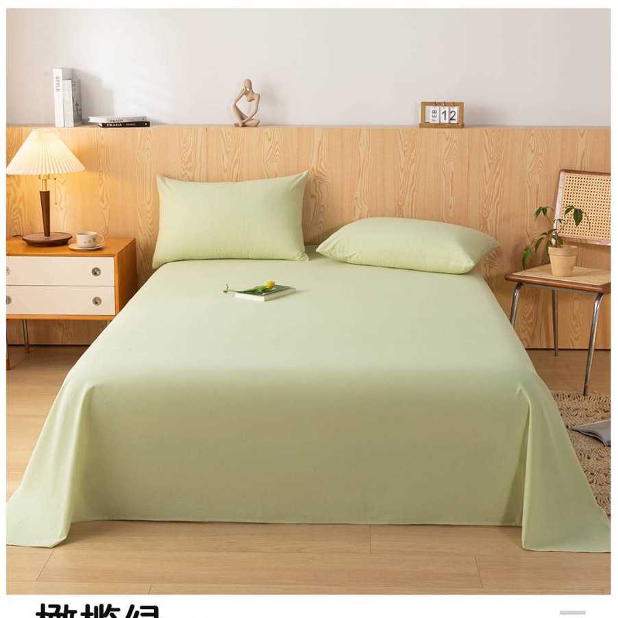 Una sábana de algodón de clase, una sola pieza, 100 edredones de algodón, funda de almohada, traje de tres piezas, dormitorio de estudiantes, individual 2025, nuevo verano