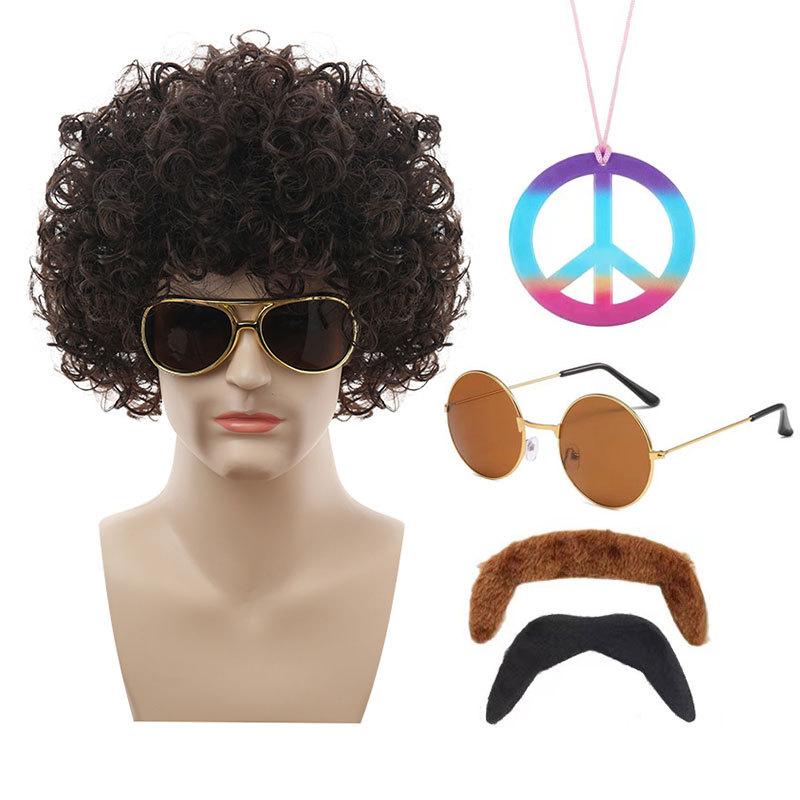 어두운 다크 브라운 팬 보내기 [다크 브라운 필름 + 컬러 1 + 수염]]