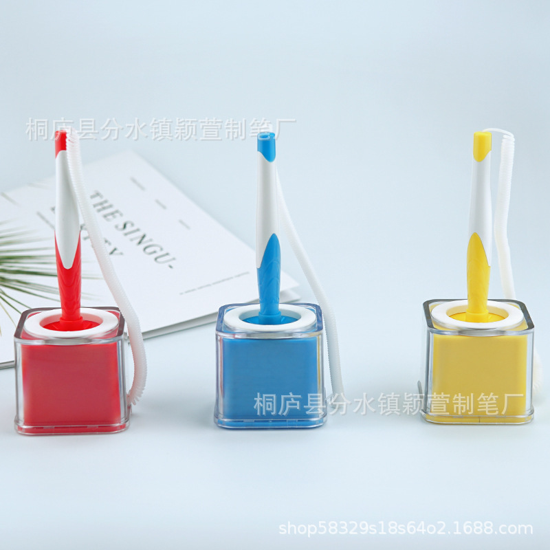 Manufacturer Cross-Border Business Office Pens, Square Desk Pens, Promotional Ballpoint Pens, Desktop Counter Signature Pens, Customizable with Logo