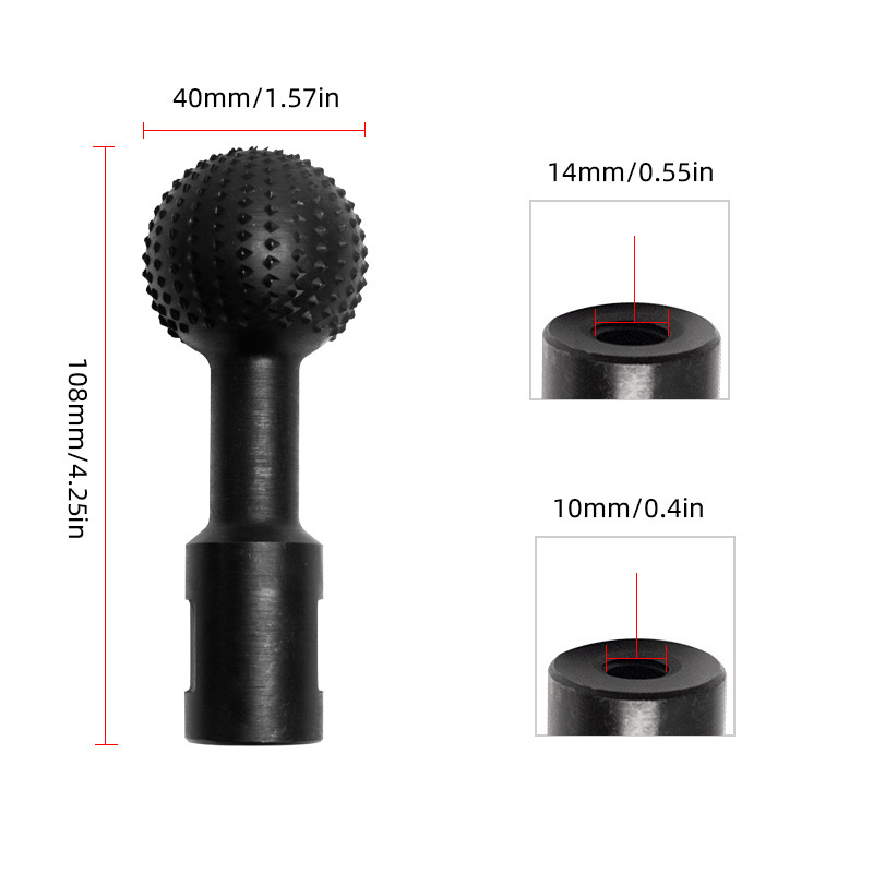 WM木工球形刺盘木槽雕刻刀旋转锉圆球锉刀雕刻打磨头电磨机磨头