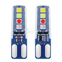 Автомобильный светодиодный светильник T10 3030 8smd, силиконовый прозрачный автомобильный светильник для чтения номерного знака, ширинный светильник