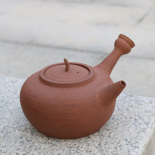 Side handle Chaozhou sand pot, thin pot, Kung Fu tea jade book simmer, raw ore boiling kettle, electric ceramic stove kettle, ring kettle