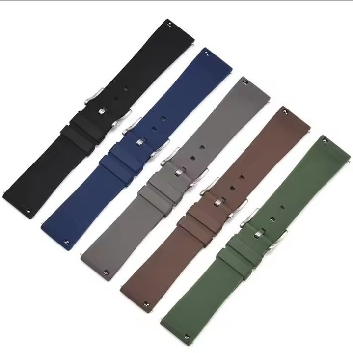 Suitable for Samsung Watch Huawei GT Huami Smart Watch Universal Quick Detonate Raw Ear 20/22mm Silicone Strap