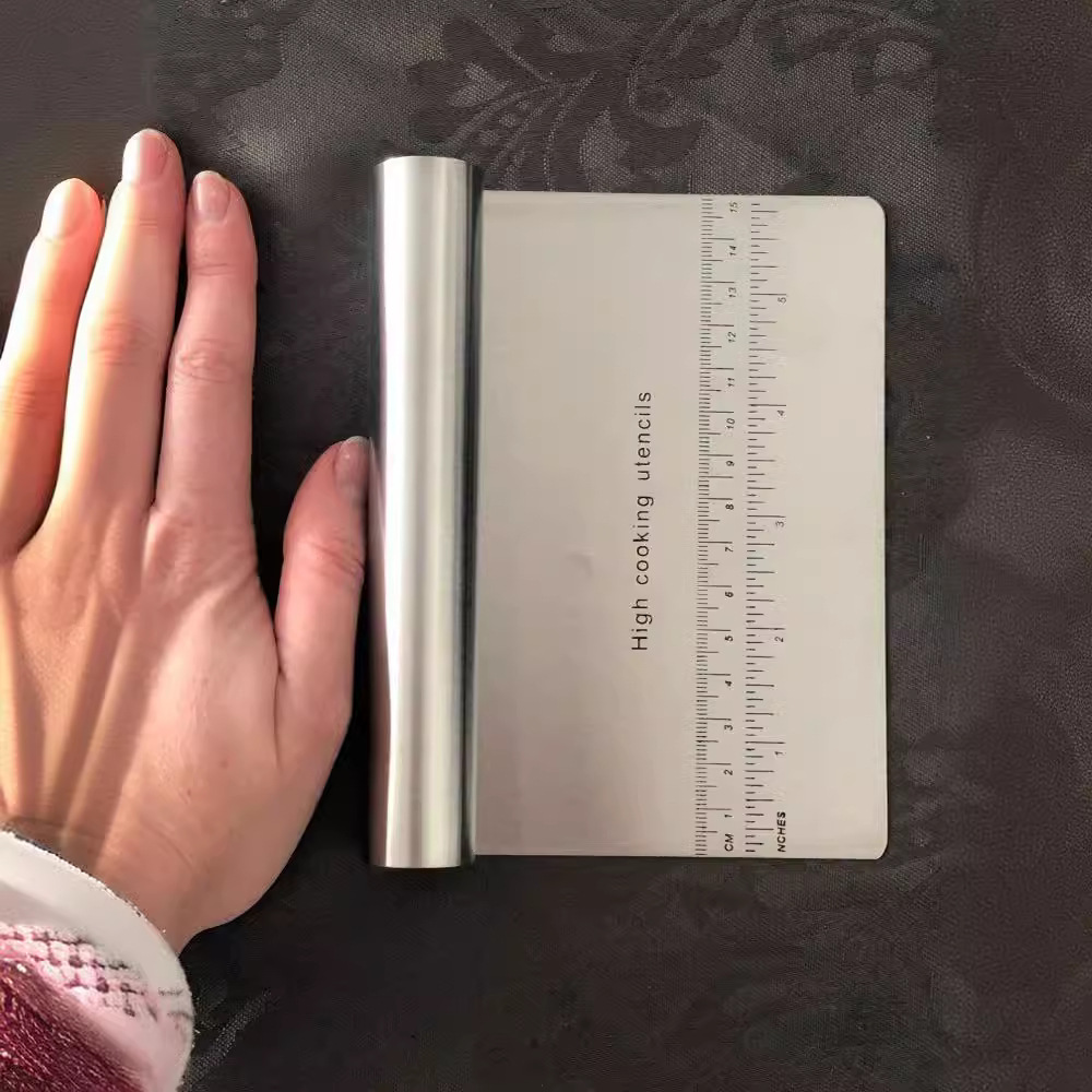 Thickened stainless steel cutting knife with scale, single-sided cutting knife, multi-purpose cutting knife, scraper, butter cutting_voghion.com