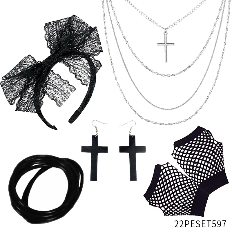 1980s rave fiesta fiesta vestido 80s collar diadema guantes rodilleras brazaletes traje de fiesta