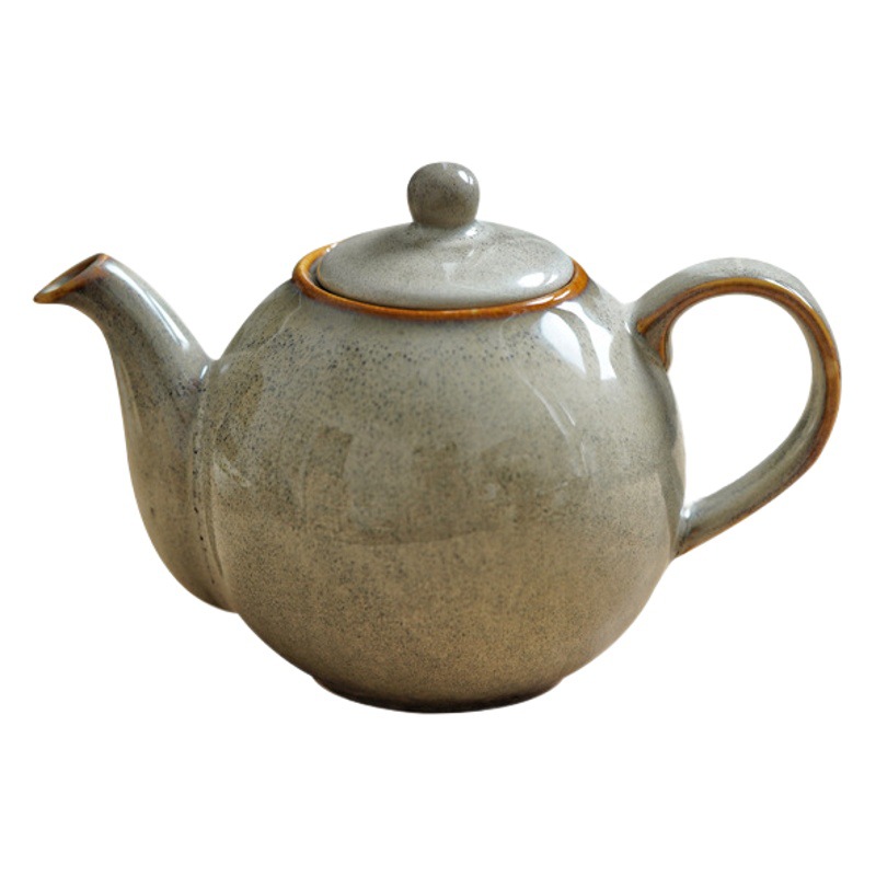 Mango lateral olla hecha a mano tetera perfumada té cafetera tetera vintage cerámica Kung Fu estilo japonés pequeña tetera ceremonia del té juego de té