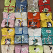 外贸童装尾货一元服装地摊货源热销 夏天宝宝男童潮牌T恤女童短袖