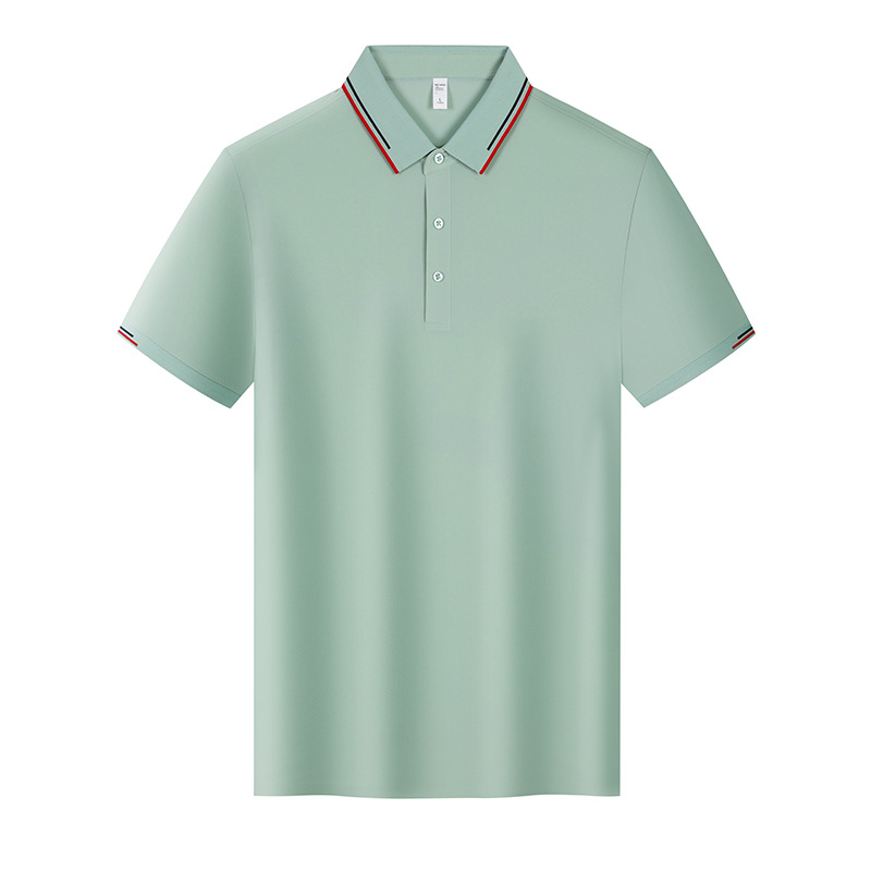 Camiseta de color de contraste de manga corta de Nylum Golf con cuello, deportes de secado rápido, camisa de polo para hombre, lujo ligero personalizado, sentido de alta gama