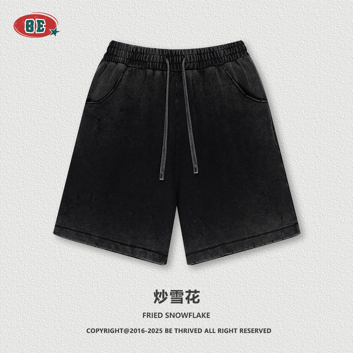 Pantalones Cortos Deportivos Lavados para Hombre de Algodón Holgados para Deportes y Ocio