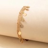 Golden accessory, beach ankle bracelet with tassels, European style, suitable for import, boho style