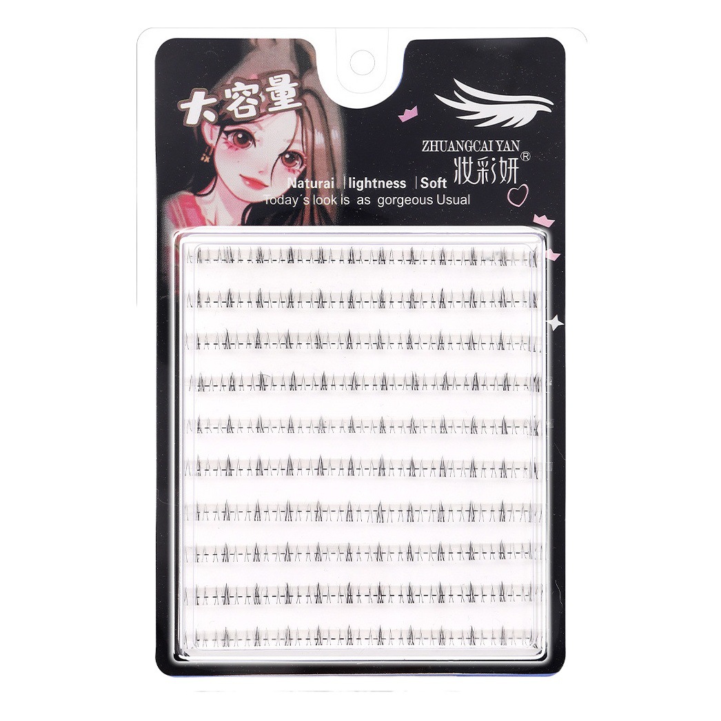 Pequeño gato salvaje Segmento de pestañas inferior demonio dibujos animados Barbie ojo natural simulación Hada pelo segmento cortar pestañas postizas