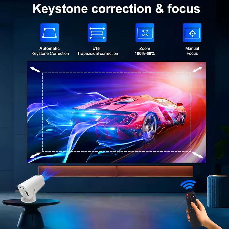 Tragbarer Mini-4K-Mikro-Bluetooth-Projektor Y5S mit hoher Auflösung für das Heimkino, Taschenformat