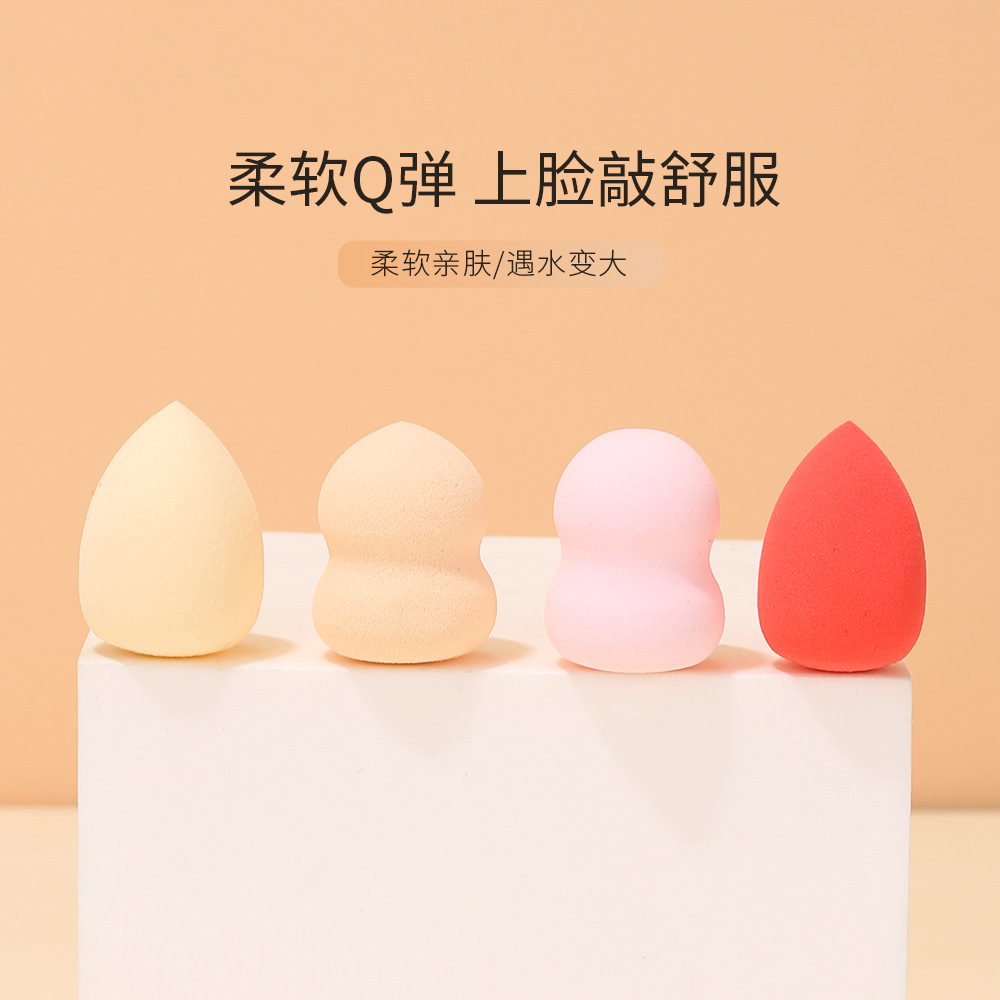 Lmltop color mezclado mini puff 8 paquete mini gota de agua maquillaje belleza huevo traje top-033