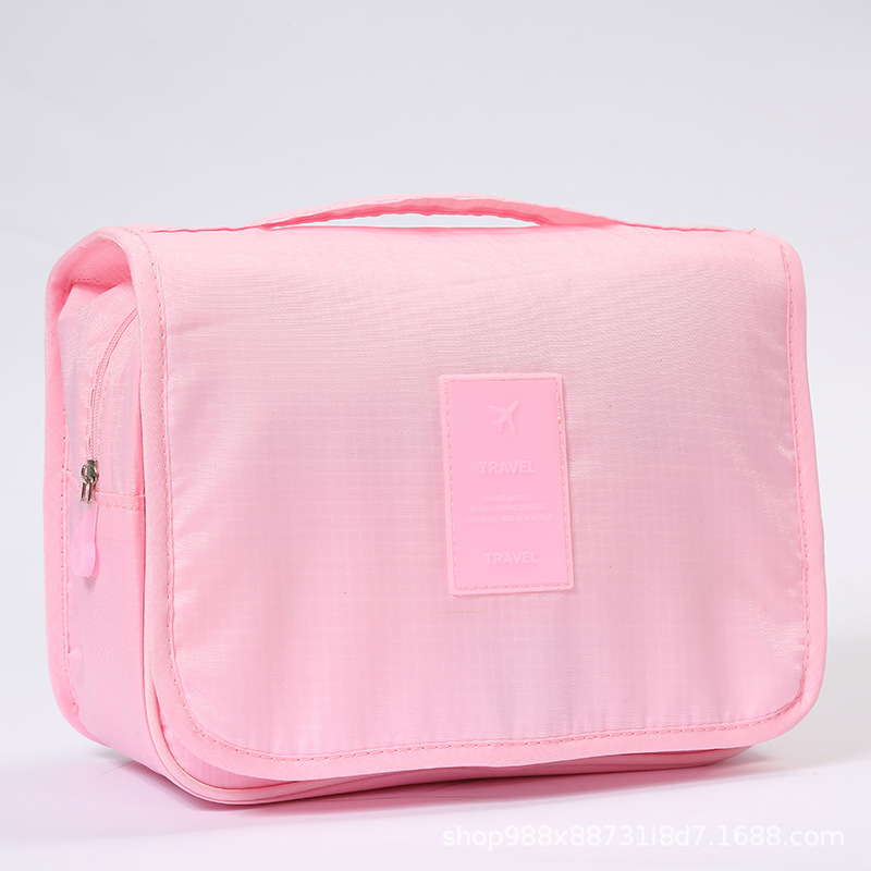 Bolsa de Aseo con Gancho de Poliéster Impermeable y Portátil para Viajes