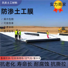 全新料LLDPE土工膜水产养殖塘底部防渗土工膜蓄水池抗暴晒土工膜