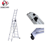 Три -слойная лестница поставляет телескопическую лестницу алюминиевые алюминиевые телескопические производители