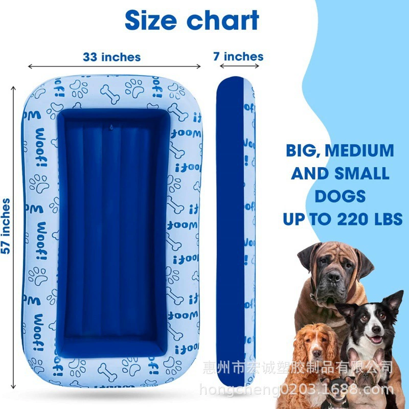 Надувной ПВХ-матрас для собак от производителя, новинка Amazon, популярный товар, плавающий бассейн для животных