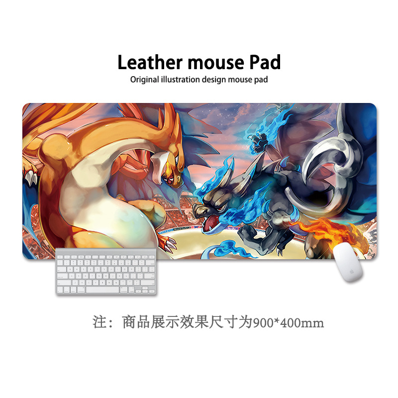 Pikachu almohadilla de ratón super grande Pokémon animación encantadora niñas y niñas animación cuadrada computadora teclado almohadilla de escritorio