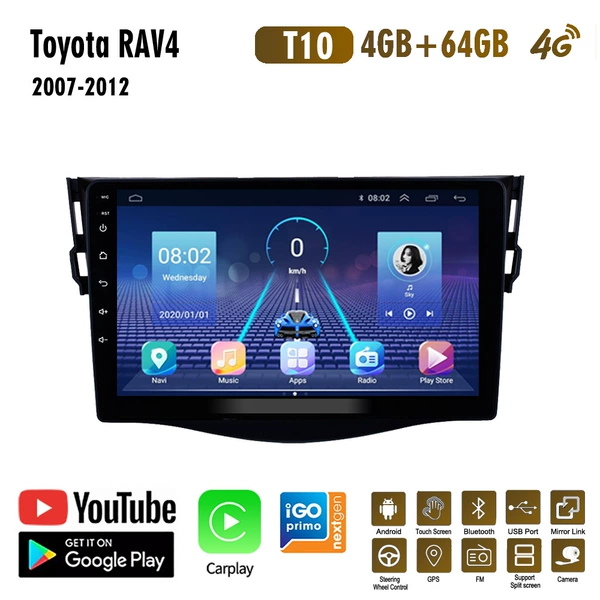 8 -core 4G+64G+WIFI+4G+Carplay
