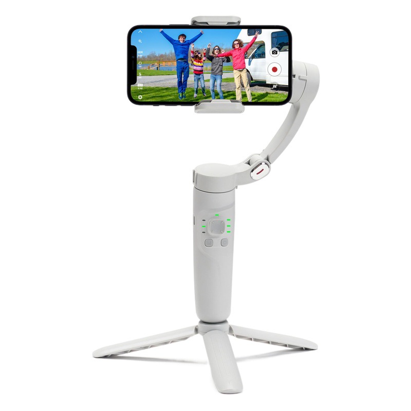 Estabilizador de Teléfono Inteligente de Tres Ejes con Gimbal de Mano y Antivibración, con Seguimiento Facial y Función de Seguimiento para Grabación de Video en Vivo